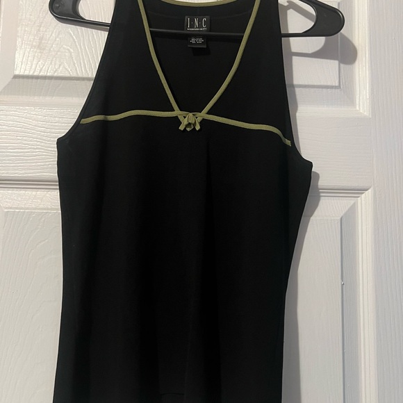 INC black/green top Size M - Picture 1 of 4